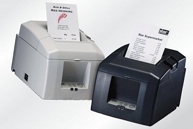 чековый принтер star tsp654c белый и чёрный корпус